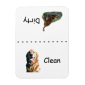 Flexible Magnet de lave-vaisselle Golden Retriever (Vertical)