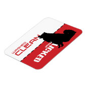 Flexible Magnet de lave-vaisselle Samoyed Husky Dog - Lait  (Côté Gauche)