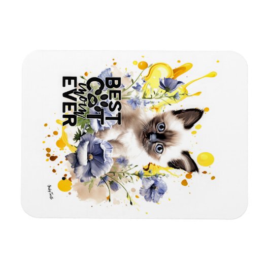 Flexible Magnet de maman de chat créatif (Horizontal)