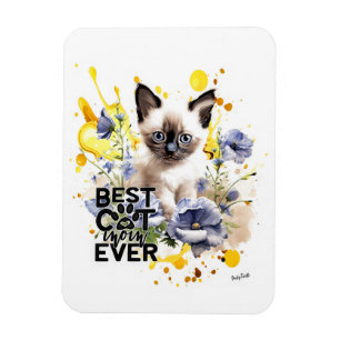 Flexible Magnet de maman de chat créatif