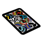 Flexible Magnet de marbres noirs (Côté Droit)