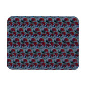 Flexible Magnet de marguerites rouges (Horizontal)