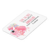 Flexible Magnet de mariage flamant rose tropical à sauver l (Côté Gauche)