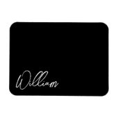 Flexible Magnet de nom personnalisé de script moderne (Horizontal)