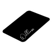 Flexible Magnet de nom personnalisé de script moderne (Côté Gauche)