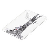 Flexible Magnet de petite fille mignon 3" x 4" (Côté Gauche)