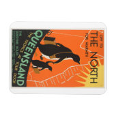 Flexible Magnet de pingouins vintage du Queensland Australi (Horizontal)