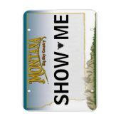 Flexible Magnet de plaque de licence Montana (Vertical)