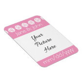 Flexible Magnet de rappel chic sur table en rose pétale (Côté Droit)