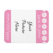 Flexible Magnet de rappel chic sur table en rose pétale (Horizontal)