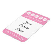 Flexible Magnet de rappel chic sur table en rose pétale (Côté Gauche)