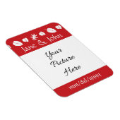 Flexible Magnet de rappel de date de mariage Feuilles d'aut (Côté Droit)