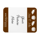 Flexible Magnet de rappel de date de Patch de Citrouille en (Horizontal)