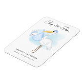 Flexible Magnet de rappel pour l'arrivée de bébé garçon cig (Côté Gauche)