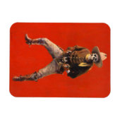 Flexible Magnet de réfrigérateur vintage Skeleton Cowboy Fl (Horizontal)
