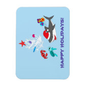 Flexible Magnet de requin de vacances mignon (Vertical)