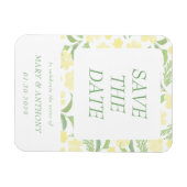 Flexible Magnet de sauvegarde à date de mariage à l'aquarel (Horizontal)