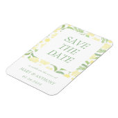 Flexible Magnet de sauvegarde à date de mariage à l'aquarel (Côté Gauche)