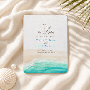 Flexible Magnet de sauvegarde de date de mariage à l'aquare