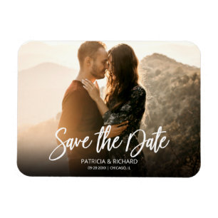 Flexible Magnet de sauvegarde de date de mariage à script m