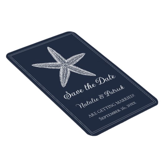 Flexible Magnet de sauvegarde de date Navy Starfish (Côté Droit)
