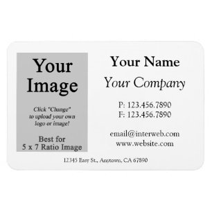 Flexible Magnet de style carte de visite avec logo personna