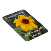 Flexible Magnet de tournesol avec citation (Côté Droit)