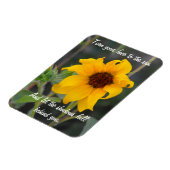 Flexible Magnet de tournesol avec citation (Côté Gauche)