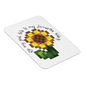 Flexible Magnet de tournesol de Haley - Stardew Valley insp (Côté Droit)