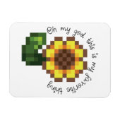 Flexible Magnet de tournesol de Haley - Stardew Valley insp (Horizontal)