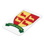 Flexible Magnet de voiture de la nation Corgi (Côté Gauche)