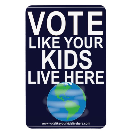 Flexible Magnet de voiture - Votez comme vos enfants... (te (Vertical)