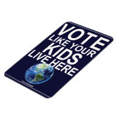 Flexible Magnet de voiture - Votez comme vos enfants... (vr (Côté Gauche)