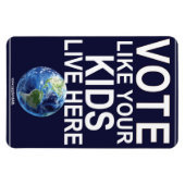 Flexible Magnet de voiture - Votez comme vos enfants... (vr (Horizontal)