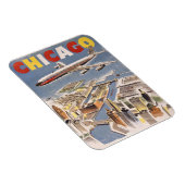 Flexible Magnet de voyage de Chicago (Côté Droit)