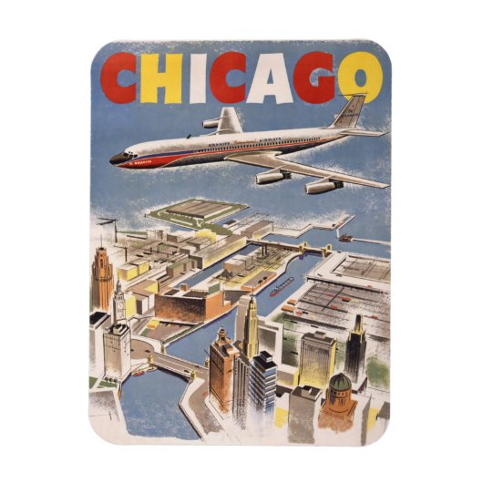Flexible Magnet de voyage de Chicago (Vertical)