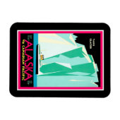 Flexible Magnet de voyage de l'Alaska (Horizontal)