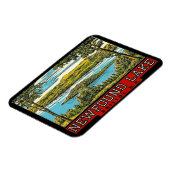 Flexible Magnet de voyage New Hampshire Lake Bristol (Côté Gauche)