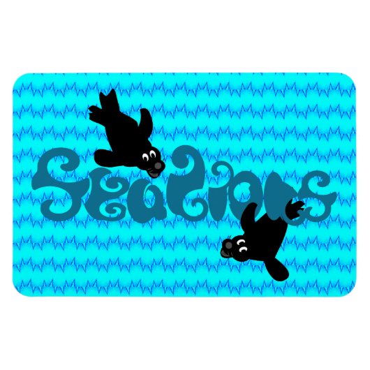 Flexible Magnet des Lions de mer (Horizontal)