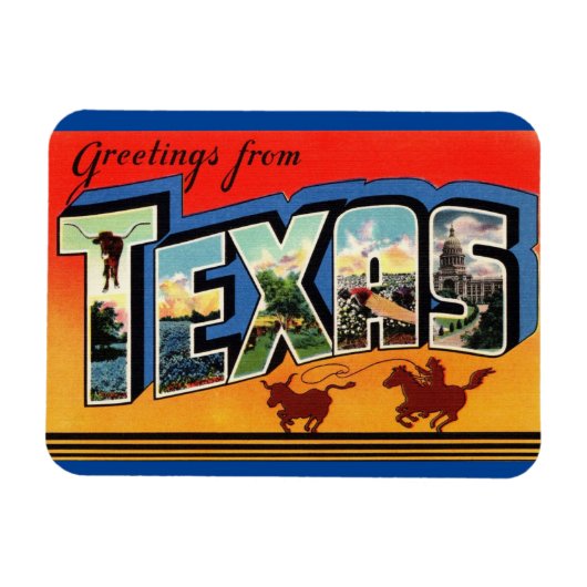 Flexible Magnet d'état du Texas (Horizontal)