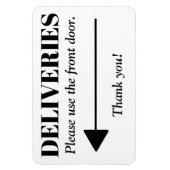 Flexible Magnet d'informations sur les livraisons (Vertical)