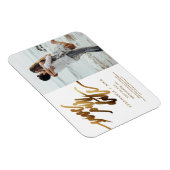 Flexible Magnet d'invitation de script Gold Elegant (Côté Droit)