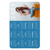 Flexible Magnet du calendrier 2023 | Couleur et photo perso (Vertical)