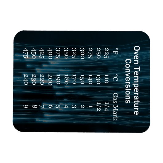 Flexible Magnet du graphique de conversion de température d (Horizontal)