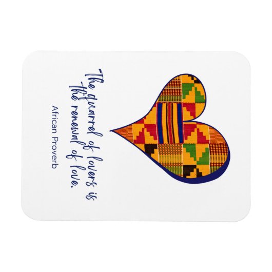 Flexible Magnet du proverbe africain (Horizontal)