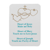 Flexible Magnet du Rosaire du Coeur (Vertical)