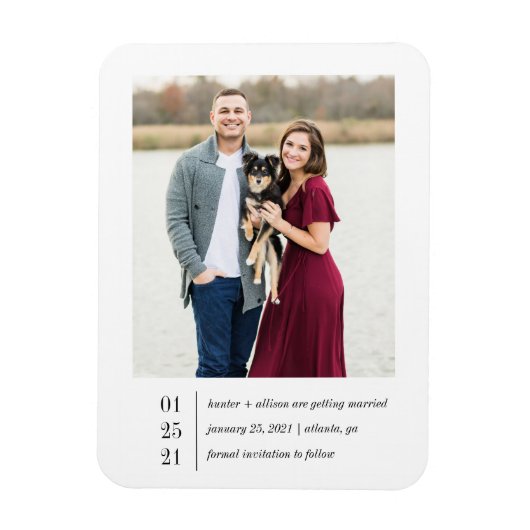 Flexible Magnet Enregistrer la date (Vertical)