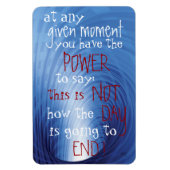 Flexible Magnet Flexi Premium de message d'inspiration (Vertical)