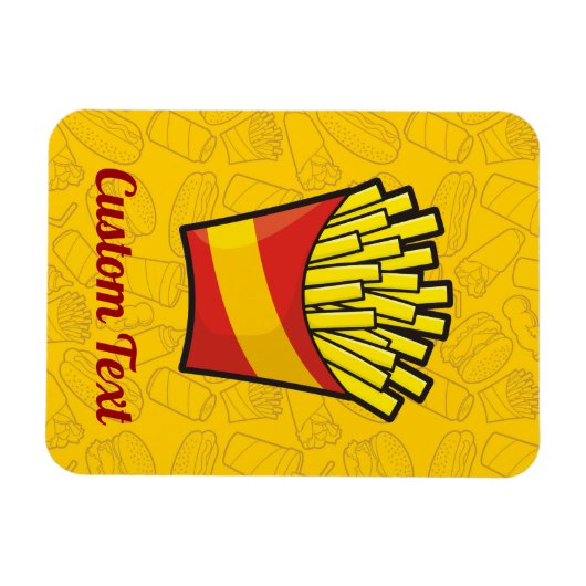 Flexible Magnet Fries français (Horizontal)