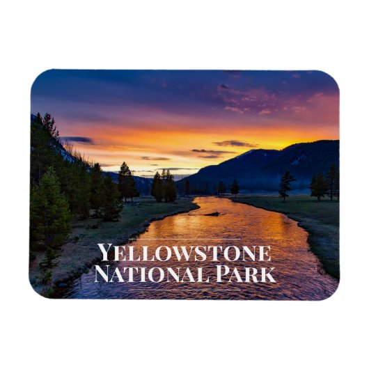 Flexible Magnet frigo du parc national de Yellowstone (Horizontal)